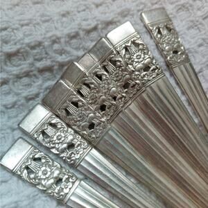 "CORONATION!" VINTAGE SILVERPLATE FLATWARE COMM. SILVER! ANTIQUE SVC-12, 80 PCS